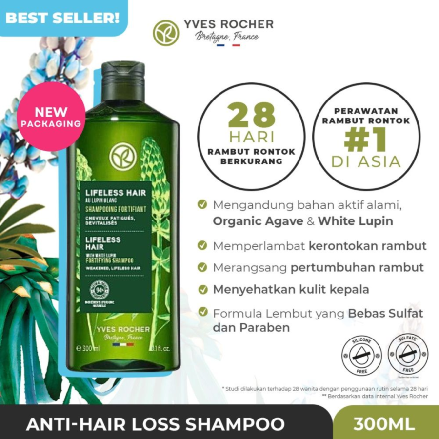 Yves Rocher Lifeless Hair Anti Hair Loss Shampoo 300ml