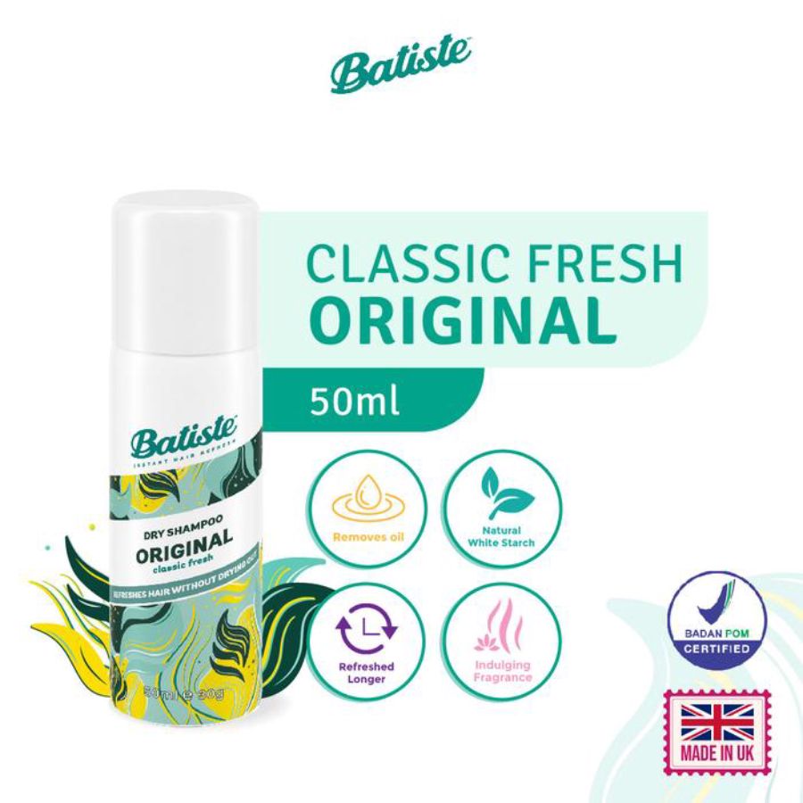 Batiste Original Classic Fresh Dry Shampoo 50ml