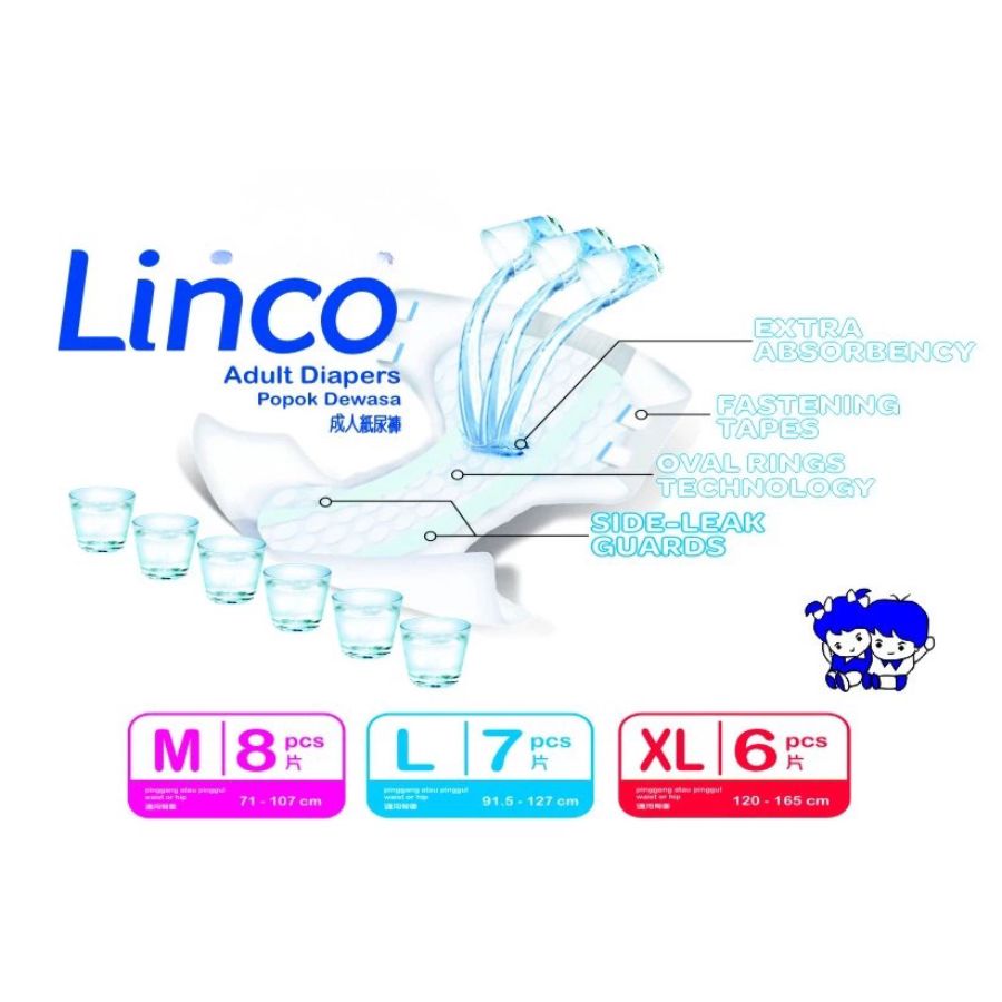 Linco Adult Diapers M8 1pack