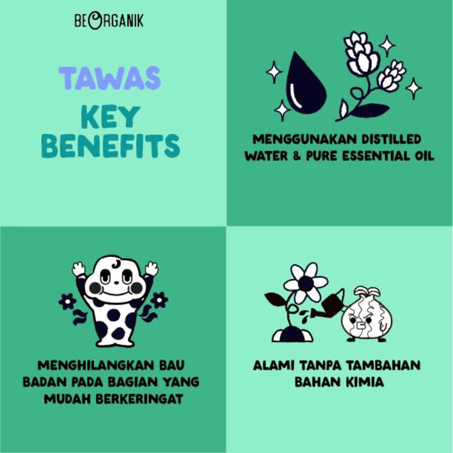 Beorganik Batu Tawas Natural Deodorant Bar 25gram