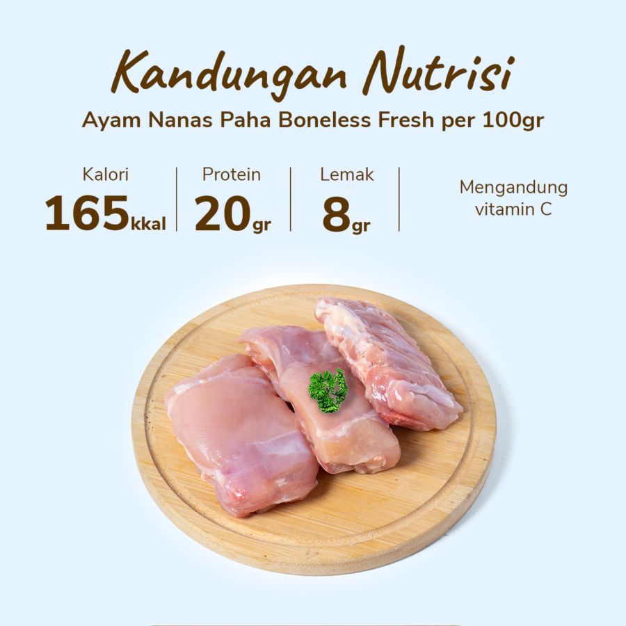 Ayam Nanas Segar Paha Boneless 300gram