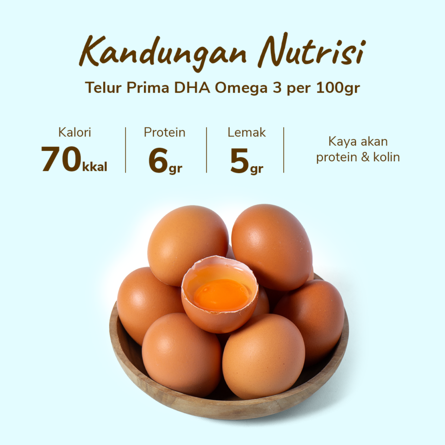 Telur Prima DHA Omega 3 10butir