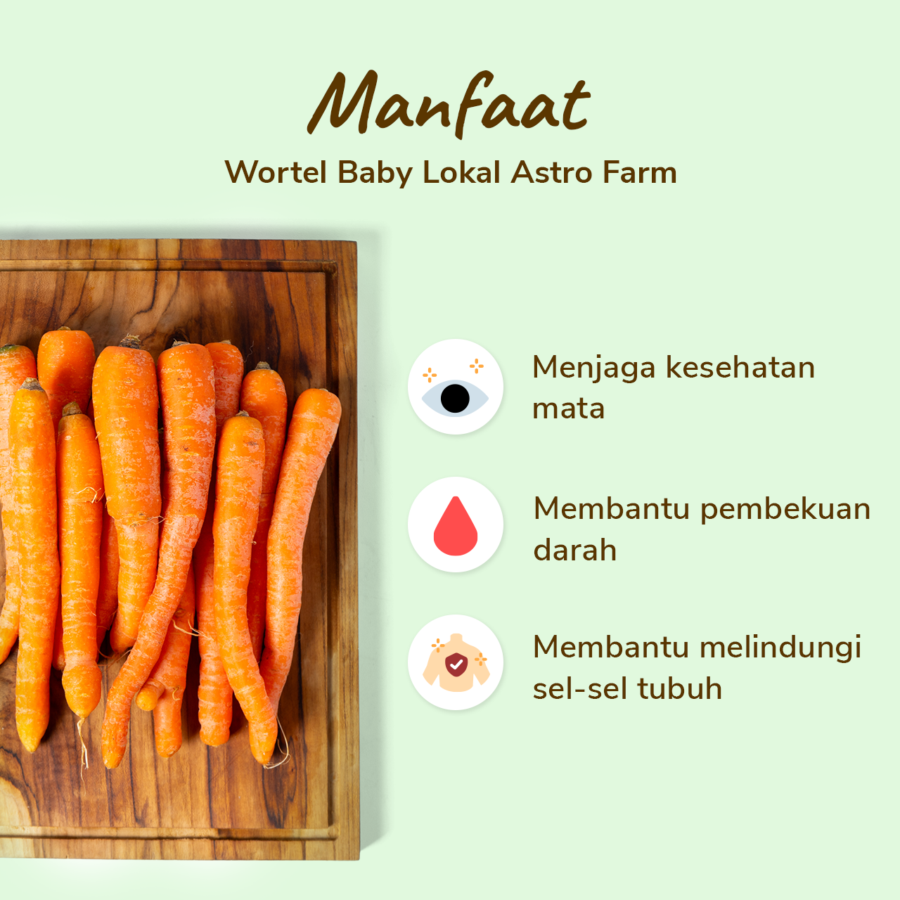 Wortel Baby Lokal Astro Farm 500gram