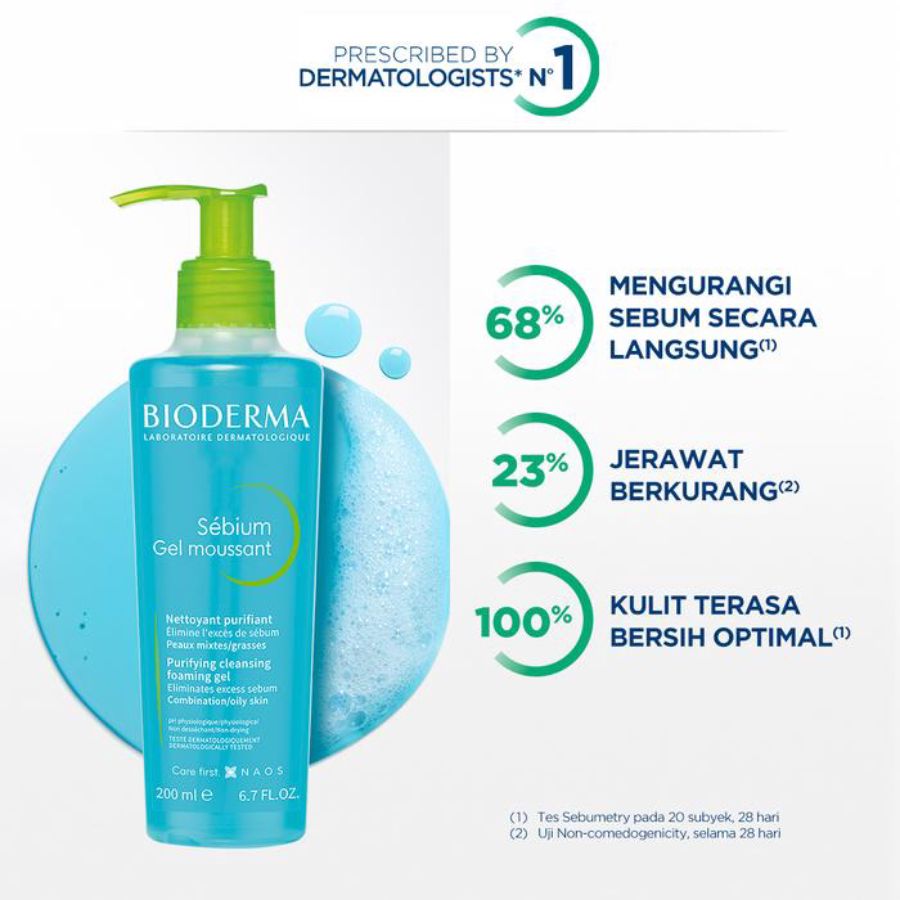Bioderma Sebium Gel Moussant Oil Rebalancing Gel Cleanser 200ml