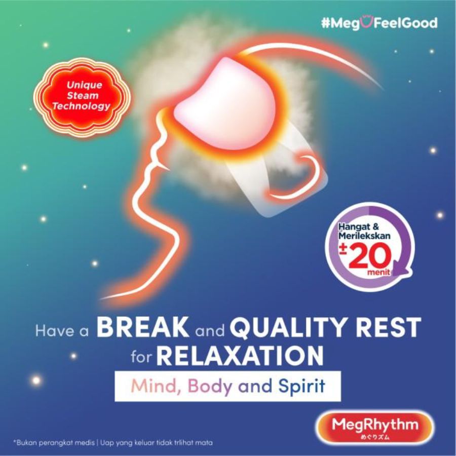 Megrhythm Steam Eye Mask Chamomile Scent 1 pc 20gram