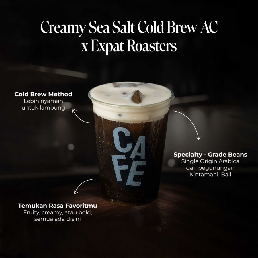 Creamy Sea Salt Cold Brew AC x Expat Roasters. - Regular 12oz