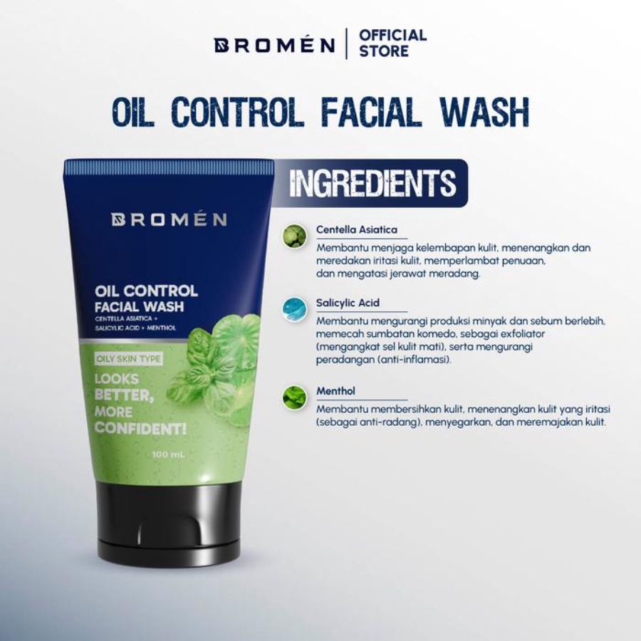 Bromen Oil Control Facial Wash 100ml