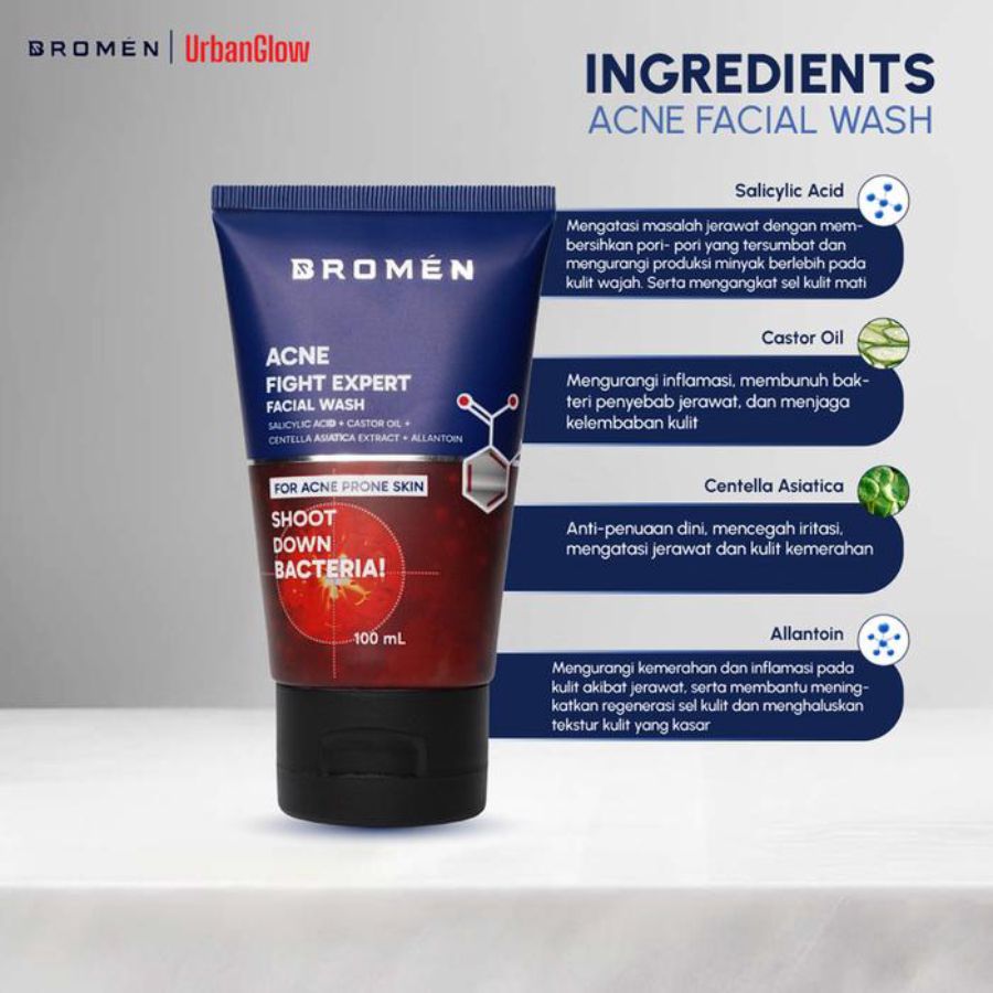 Bromen Acne Fight Expert Facial Wash 100ml