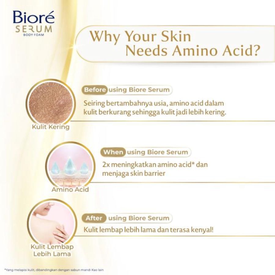 Biore Pampering Almond Oil & Freesia Scent Serum Body Foam 550ml