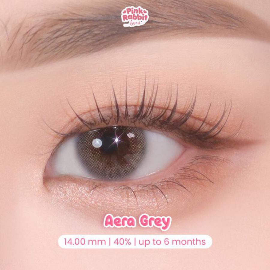 Pink Rabbit Aera Grey Normal Softlents 1pair