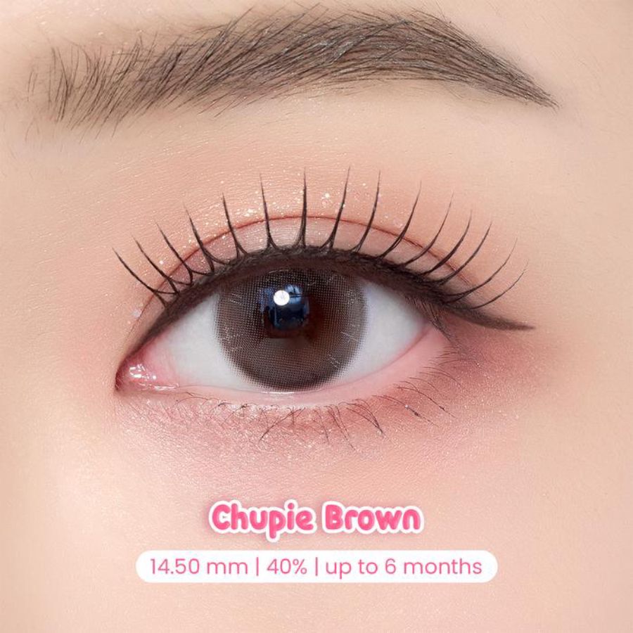 Pink Rabbit Chupie Brown Normal Softlens 1pair