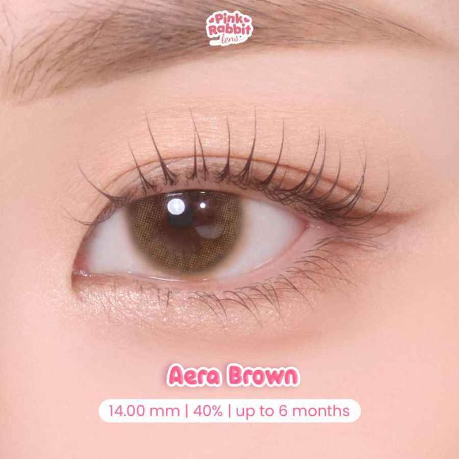 Pink Rabbit Aera Brown Normal Softlens 1pair