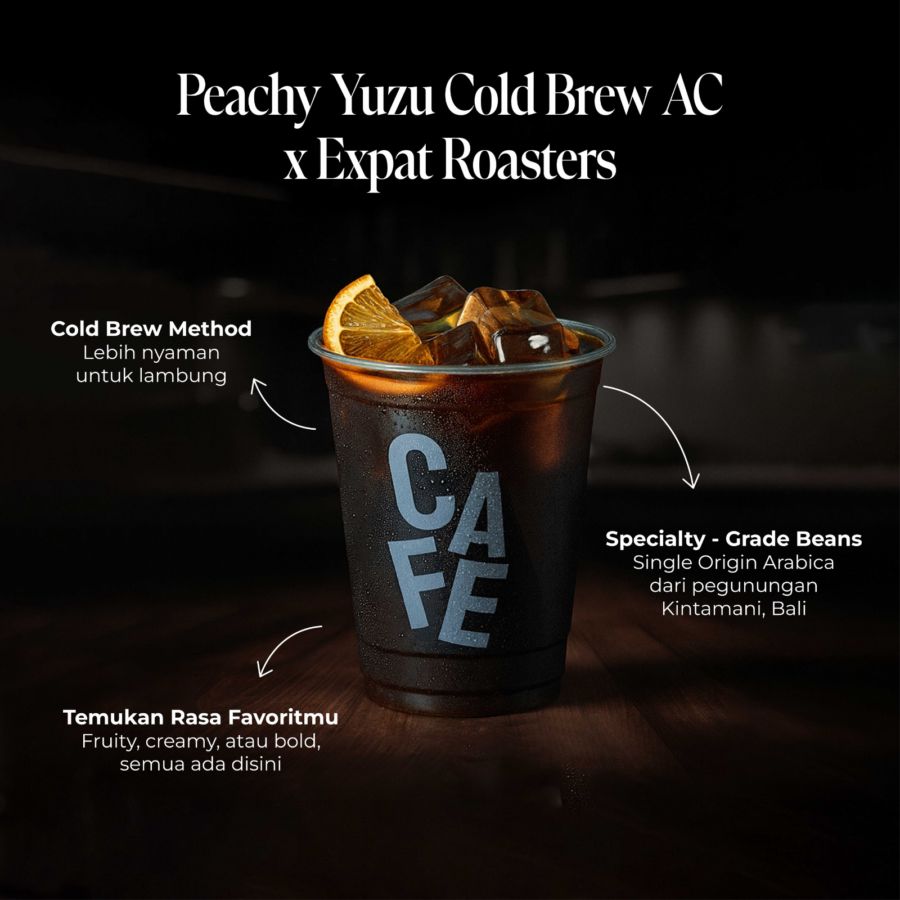 Peachy Yuzu Cold Brew AC x Expat Roasters. - Regular 12oz