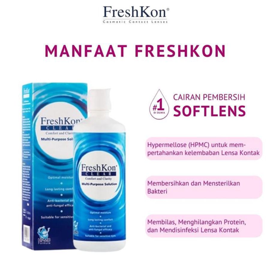 FreshKon Clear Multi Purpose Solution Cairan Softlens 100ml