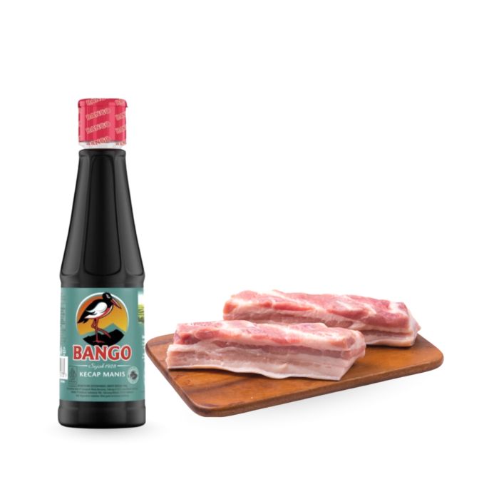 Bango Kecap Manis Botol 385 gram & Samcan Daging Babi 1 kg