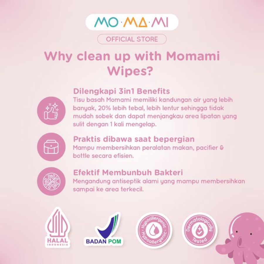 Momami Pacifier & Bottles Wet Wipes 30sheets