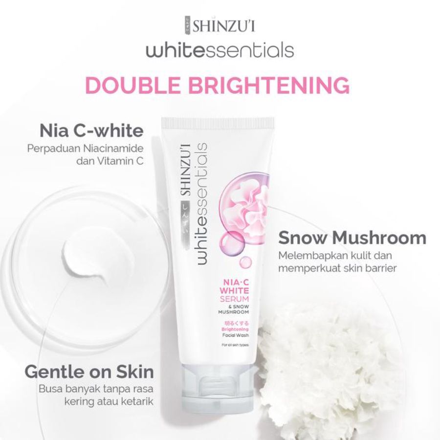 Shinzu'i Whitessentials Nia-C White Serum & Snow Mushroom 80ml