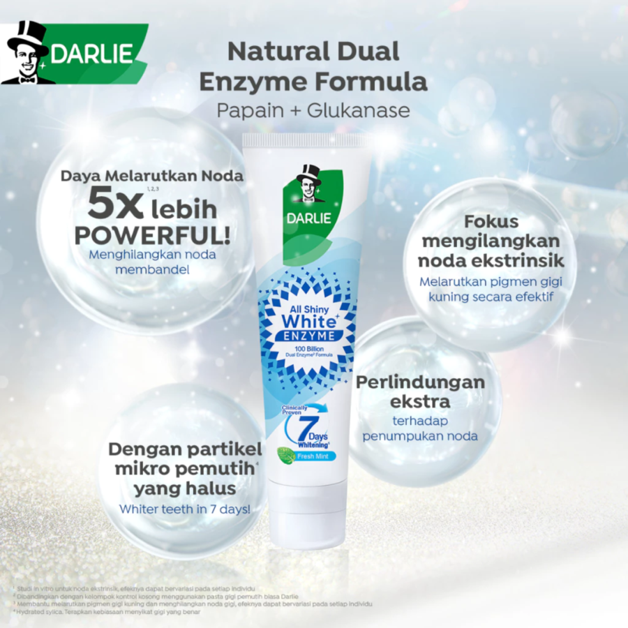 Darlie All Shiny White Enzyme Floral Fresh Pasta Gigi 120gram