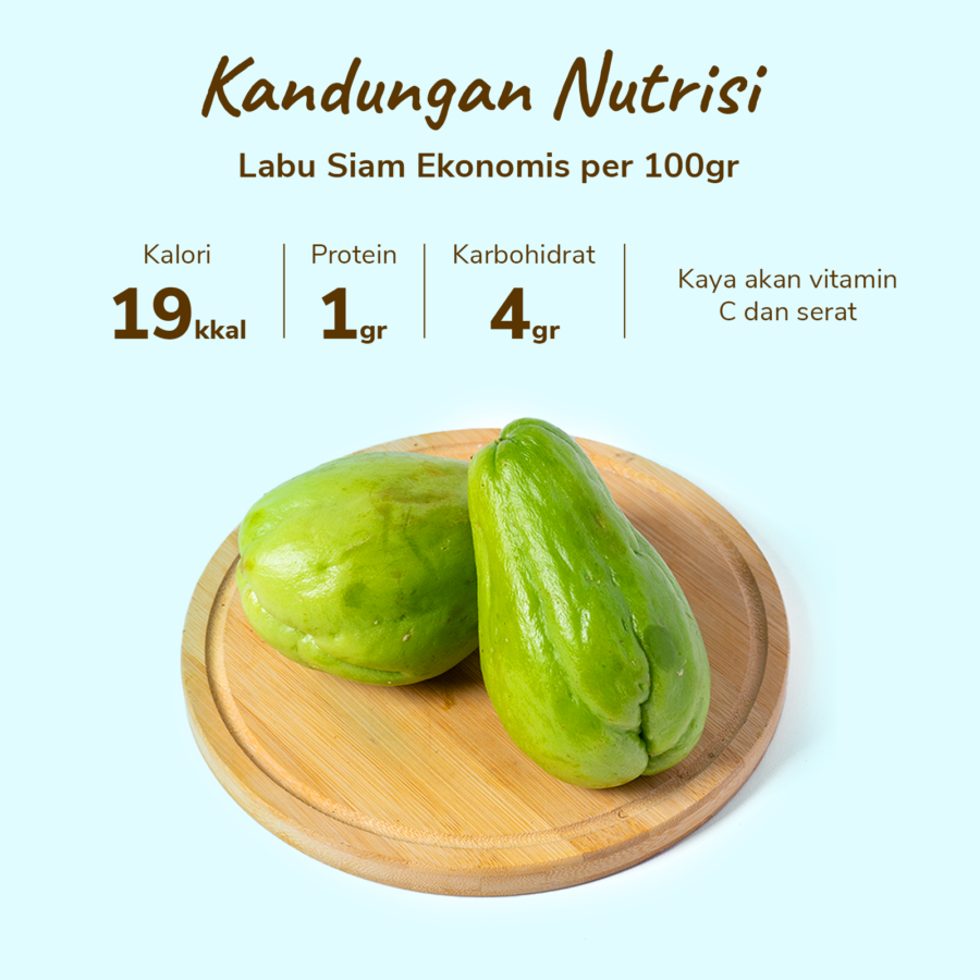 Labu Siam Ekonomis Astro Farm 1 pcs 300-450 gram