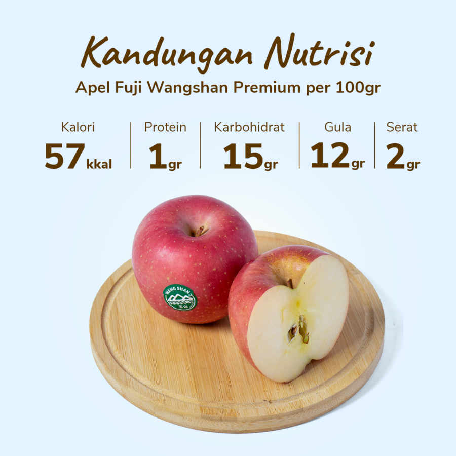 Apel Fuji Wangshan Premium 2 pcs 550-650 gram