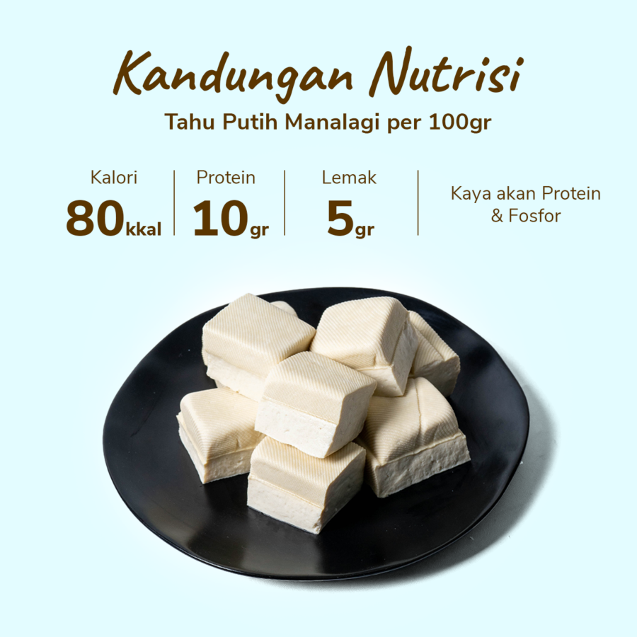 Manalagi Tahu Putih Mika 8pcs