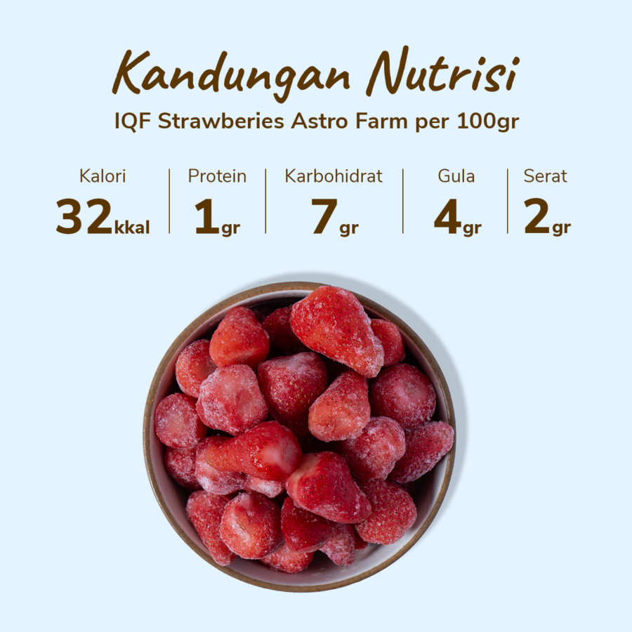 Strawberry Frozen IQF 500gram