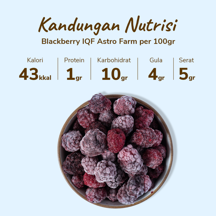 Blackberry Frozen IQF 500gram