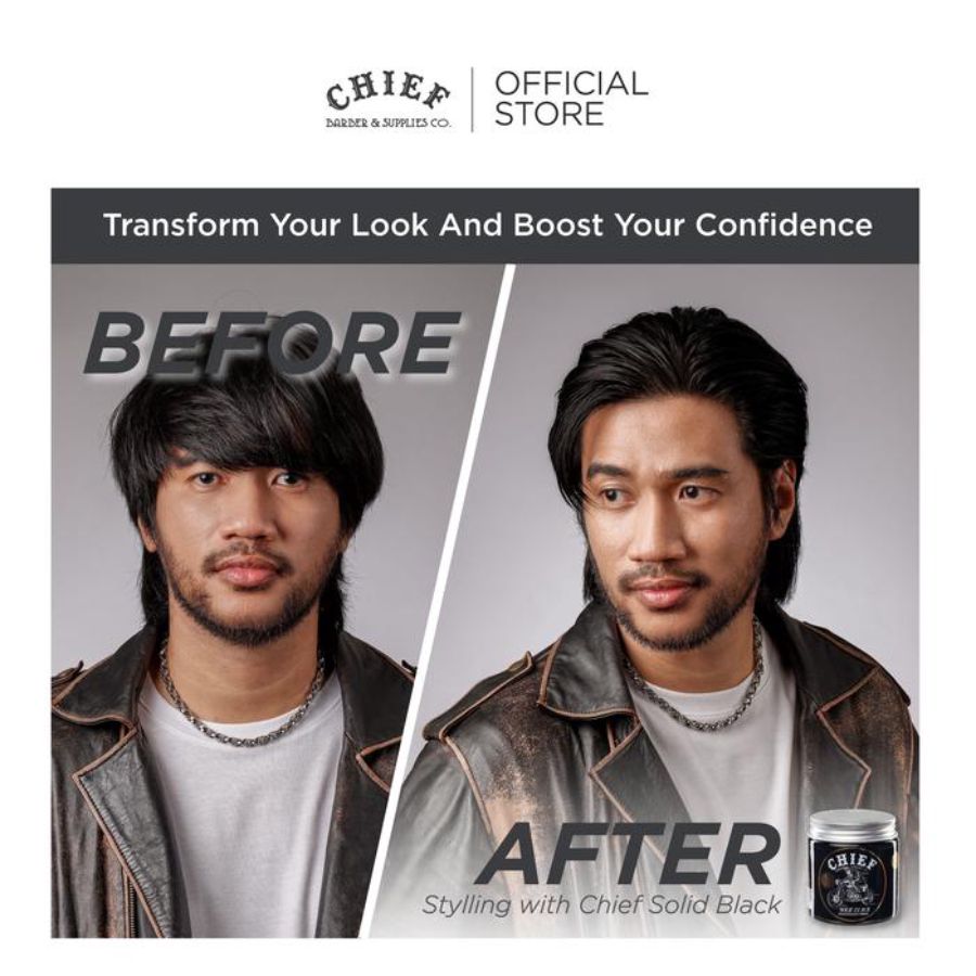 Chief Solid Black Pomade Water Based 120gram