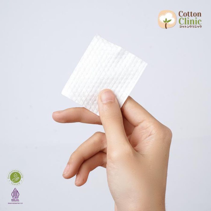 Cotton Clinic Diamond Embossed Square Cotton Pads 200pcs