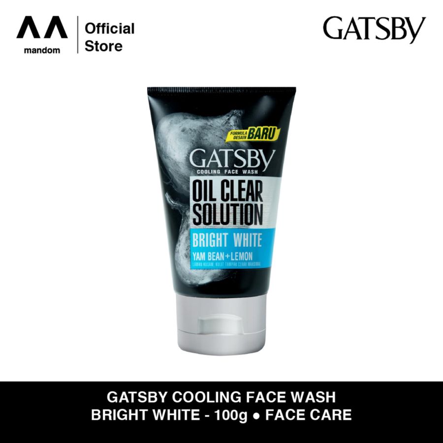 Gatsby Oil Clear Solution Bright White Cooling Face Wash 100gram