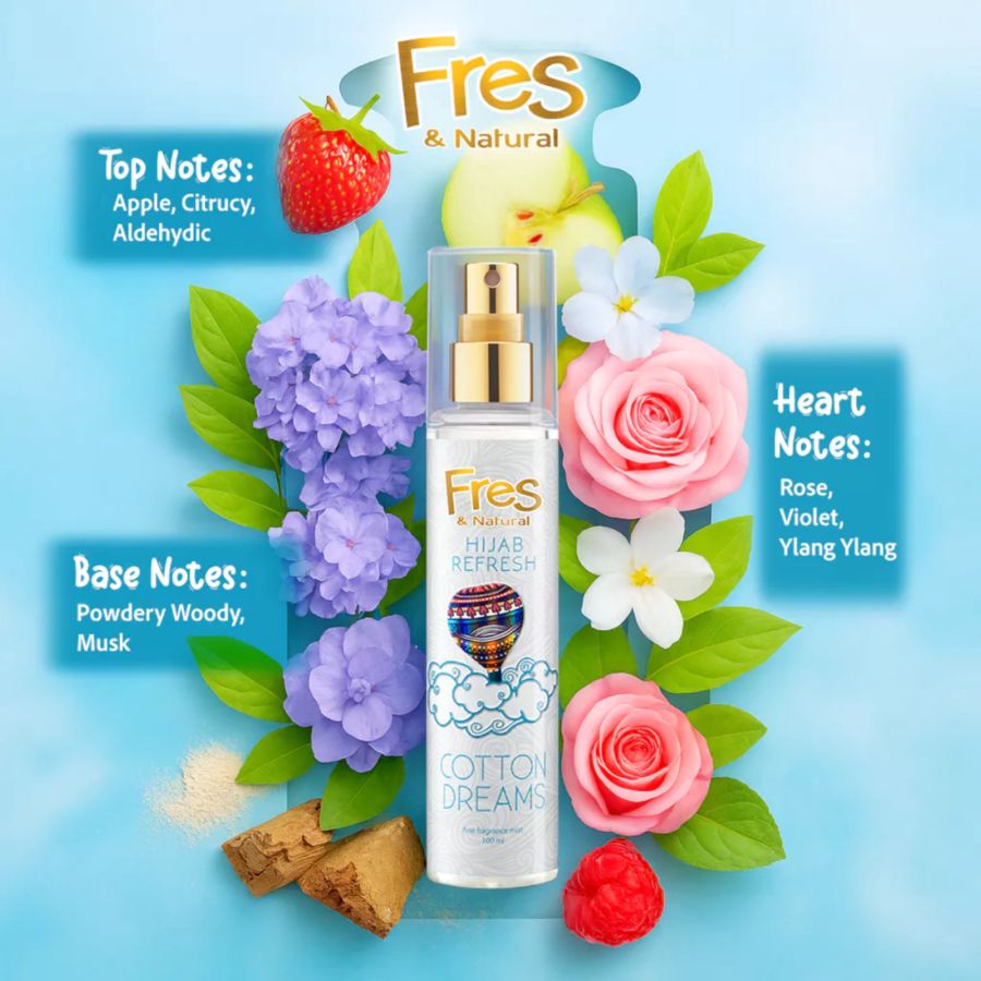 Fres & Natural Hijab Refresh Cotton Dream 100ml
