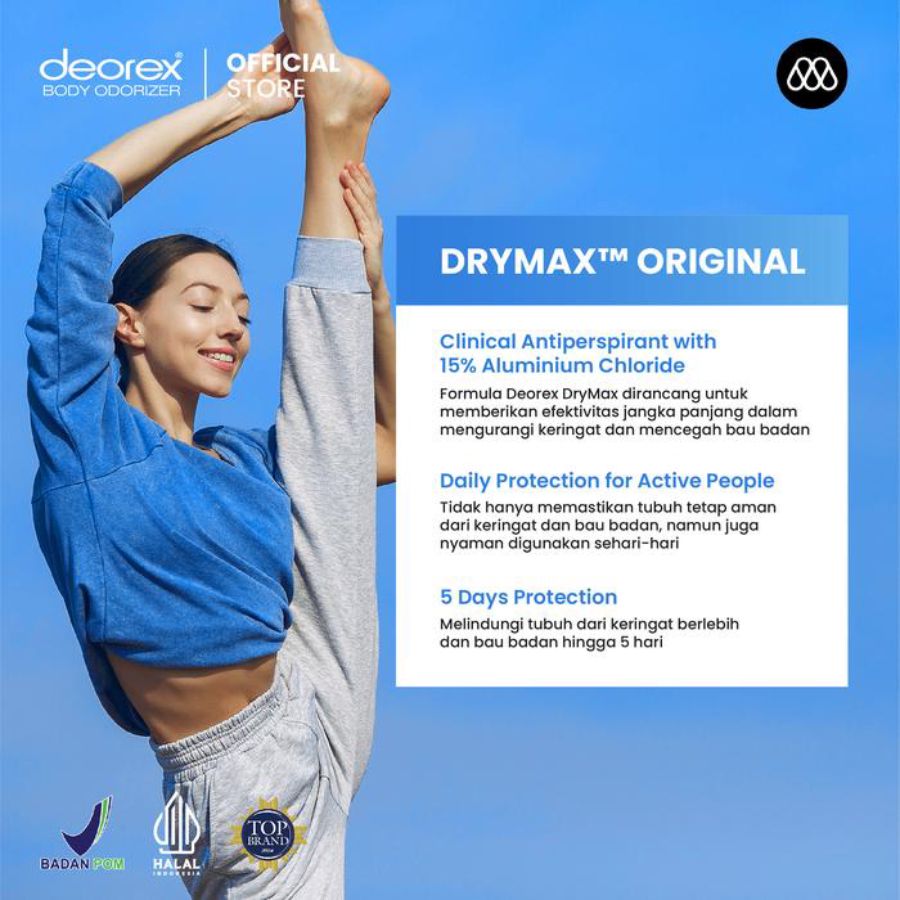 Deorex Dry Max Original Deodorant Roll On 30ml