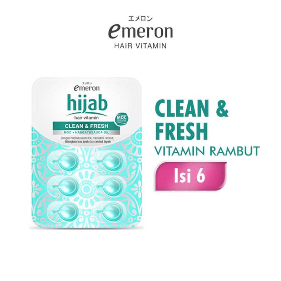 Emeron Vitamin Hijab Clean & Fresh Pack 6butir