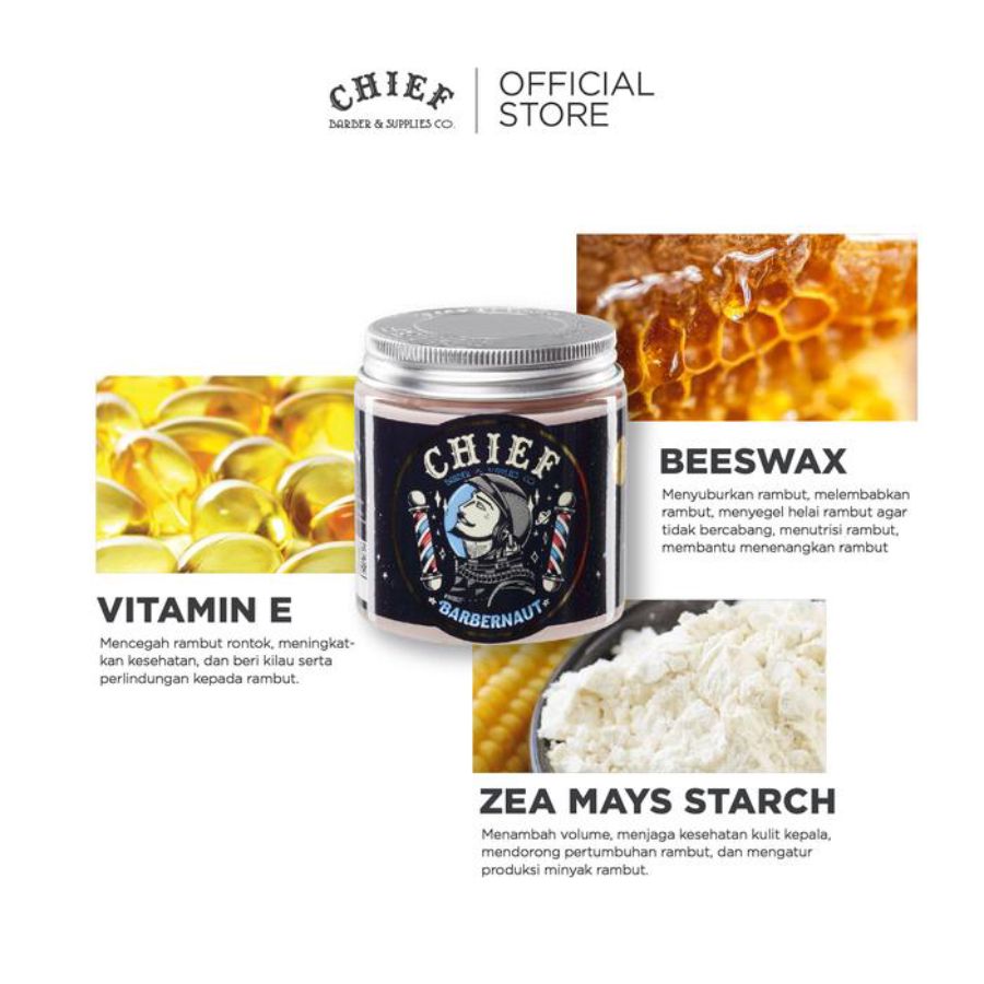 Chief Space Clay Pomade Textured & Natural Look 120gram