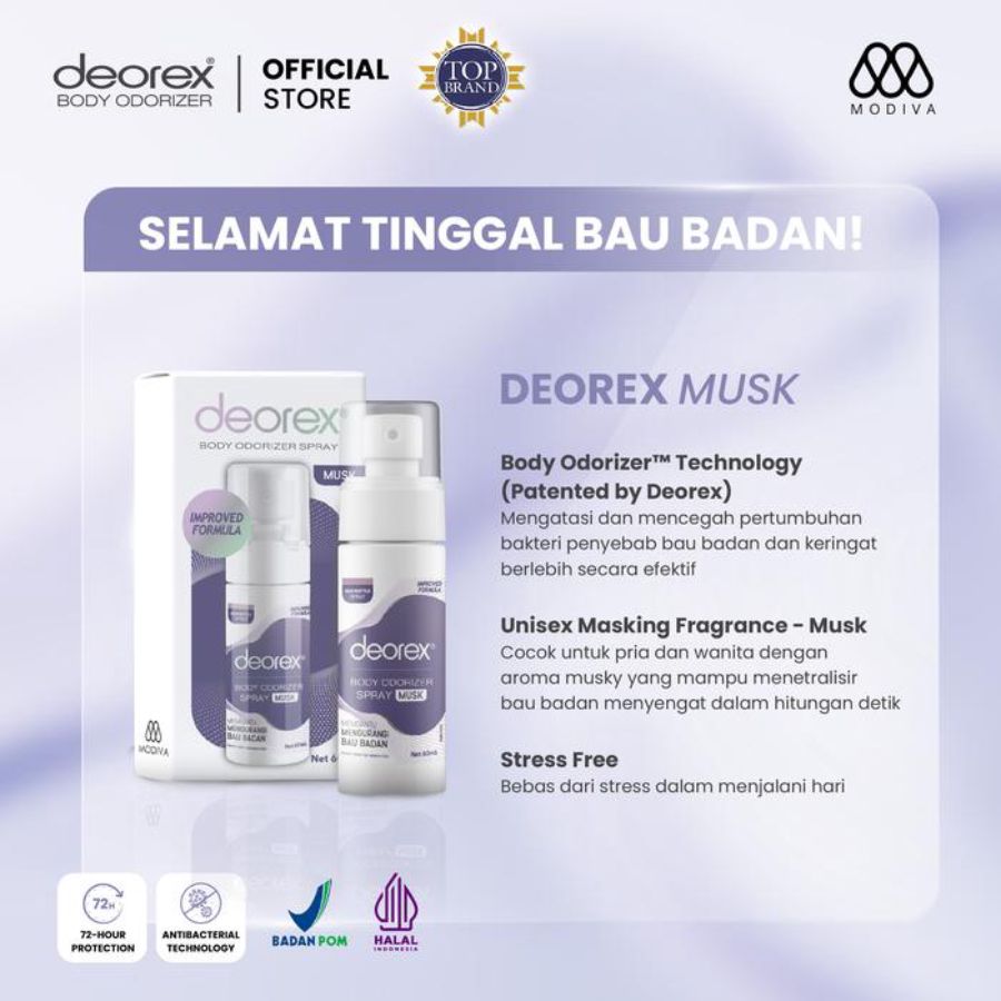 Deorex Musk Body Odorizer Spray 60ml