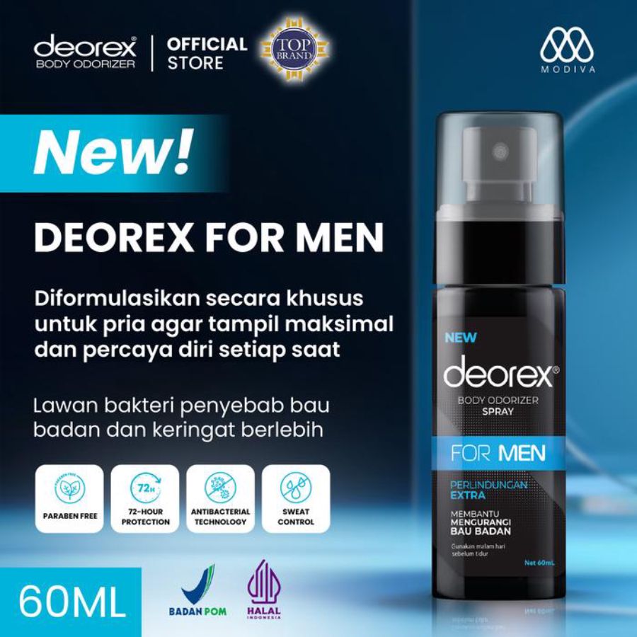 Deorex For Men Body Odorizer Spray 60ml