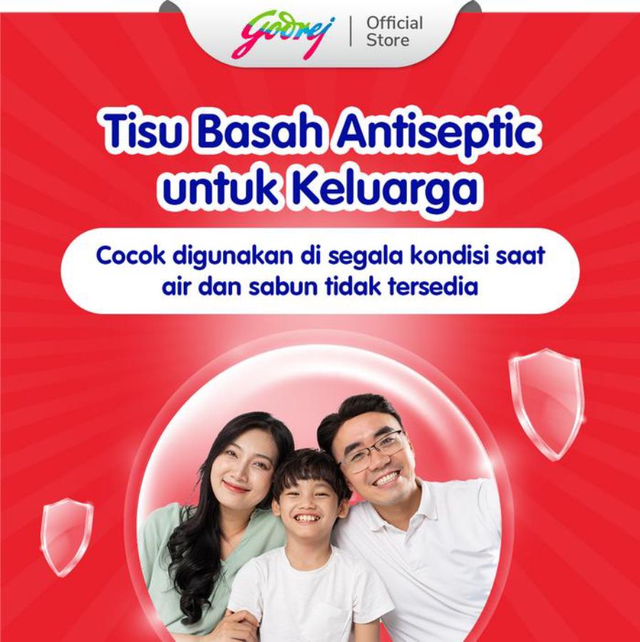 Wetties Antiseptic Family Fresh Clean Wet Wipes 10sheets