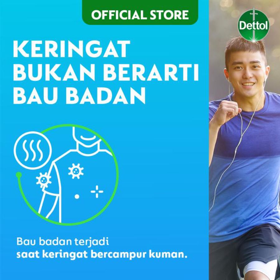 Dettol Cool Menthol & Eaucalyptus Antibacterial Body Wash 500gram