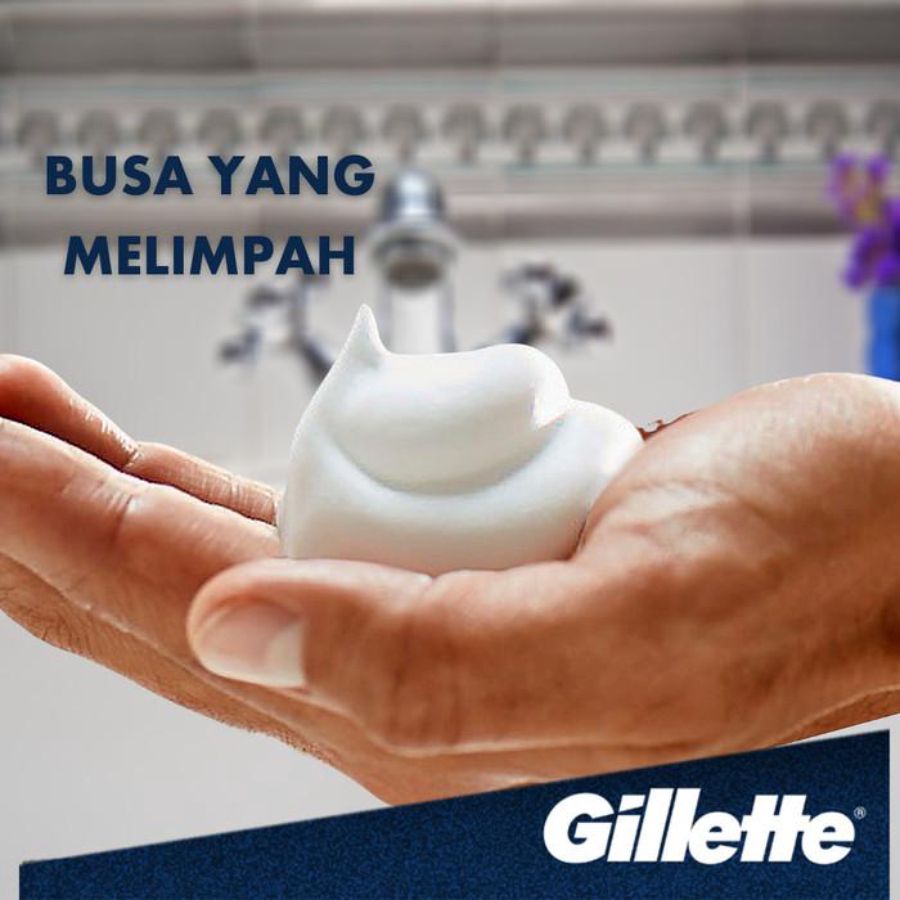 Gillette Foamy Shave Cream Lemon Lime/Krim Cukur 2bottles