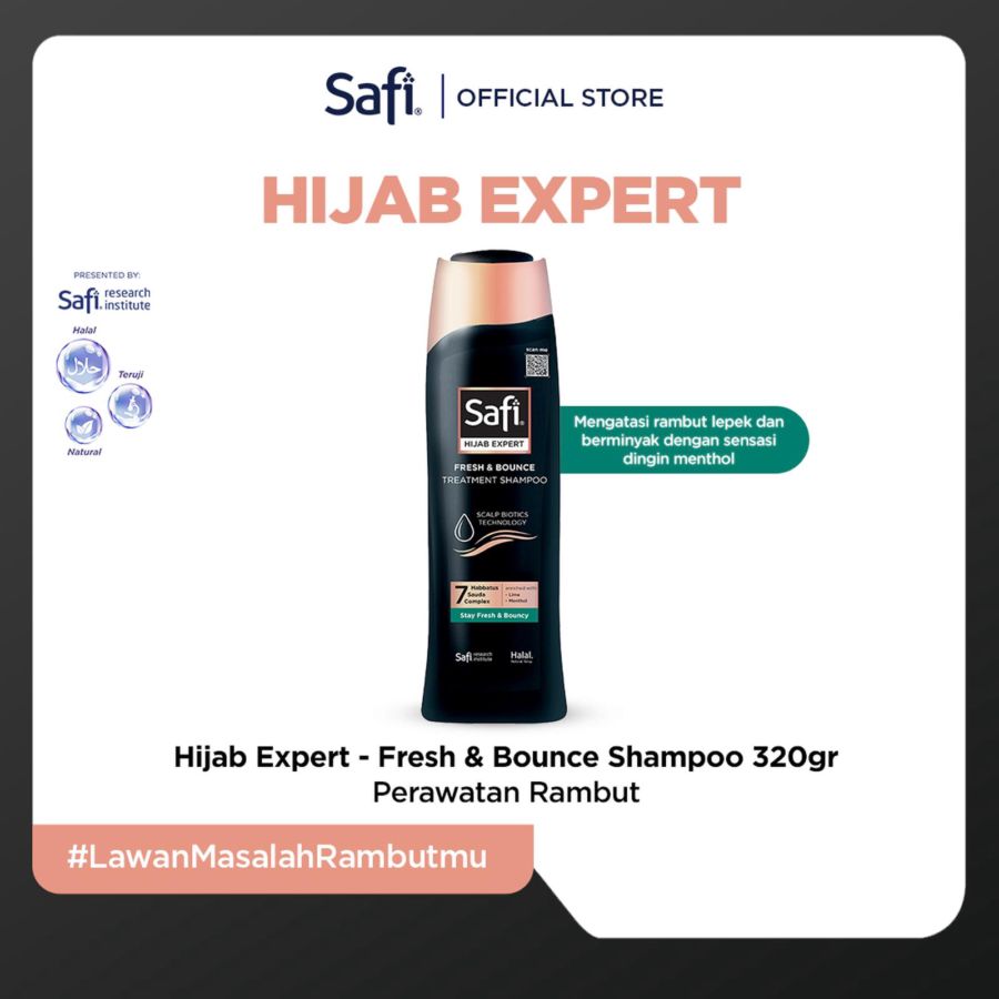 Safi Hijab Expert Treatment Shampoo Fresh & Bounce 320gram