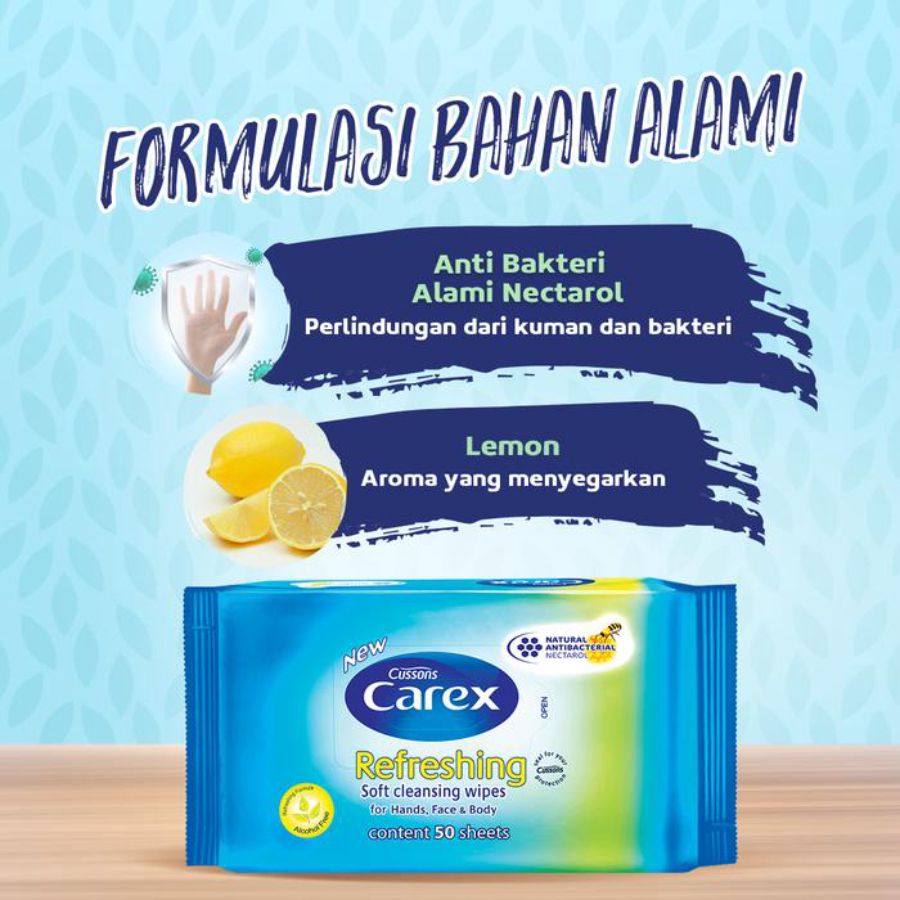 Cussons Carex Refreshing Wet Wipes 50sheets