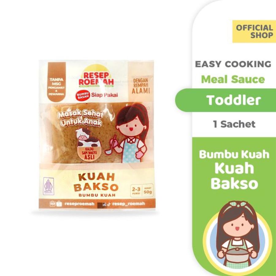 Resep Roemah Bumbu Instant Anak Kuah Bakso 50gram