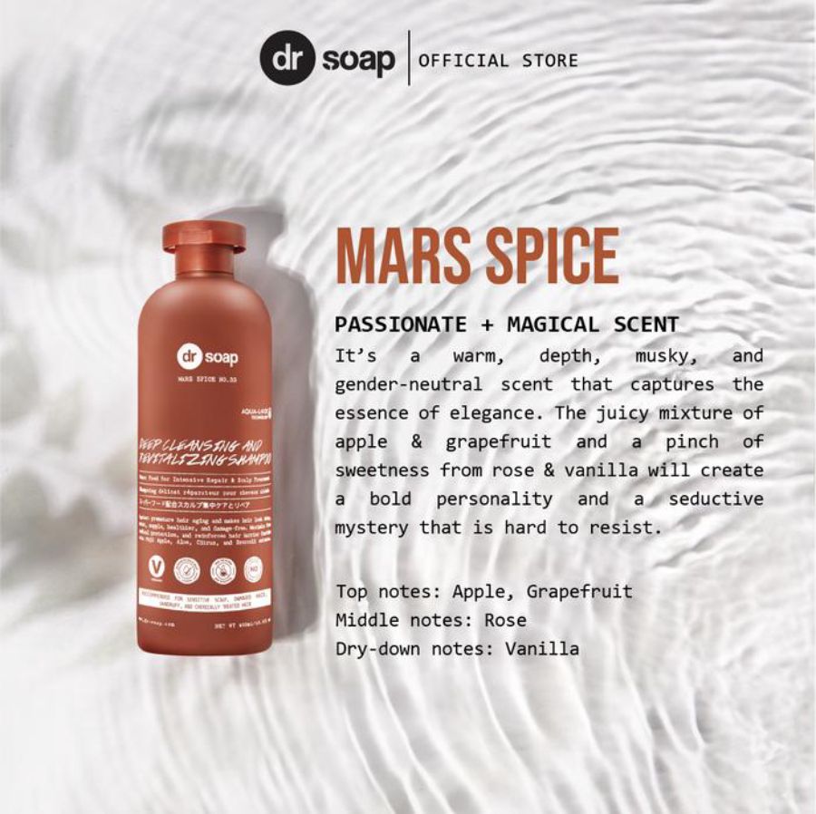 Dr Soap Deep Cleansing & Revitalizing Mars Spice Shampoo 400ml