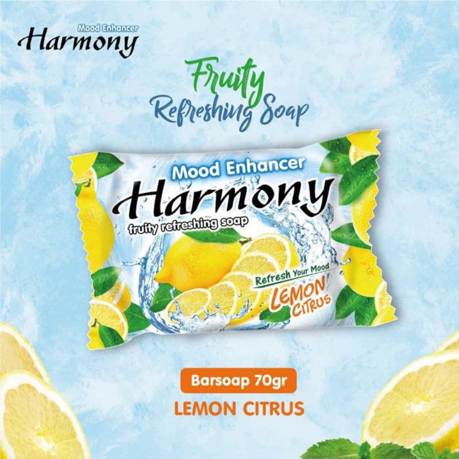 Harmony Fruity Refreshing Lemon Citrus Barsoap 70gram