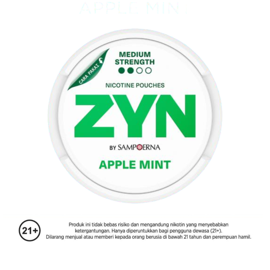 ZYN by Sampoerna Apple Mint Mini Dry Medium Strength 3mg 15pcs