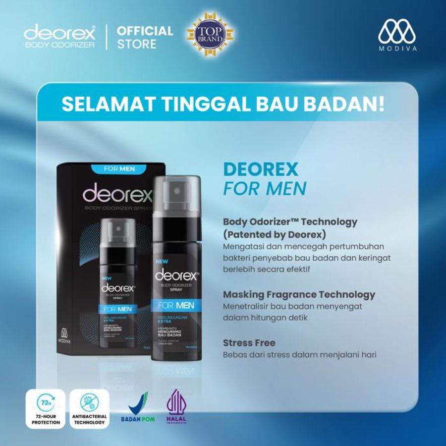 Deorex For Men Body Odorizer Spray 60ml