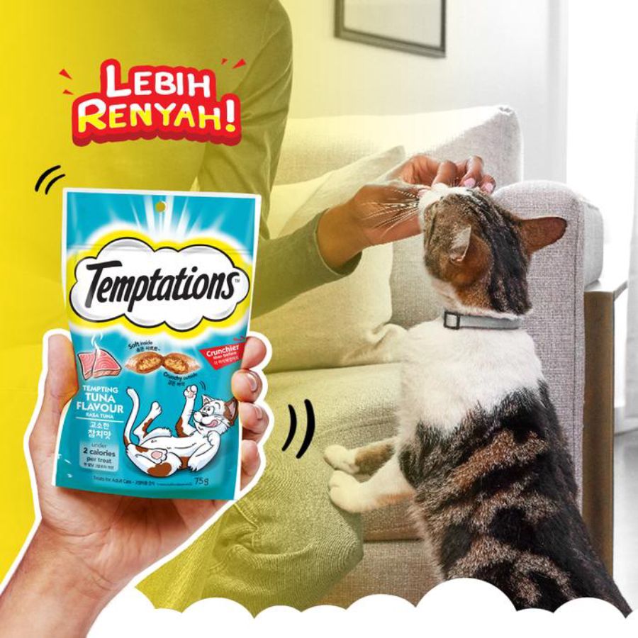 Temptations Tuna Adult Snack Kucing 75gram