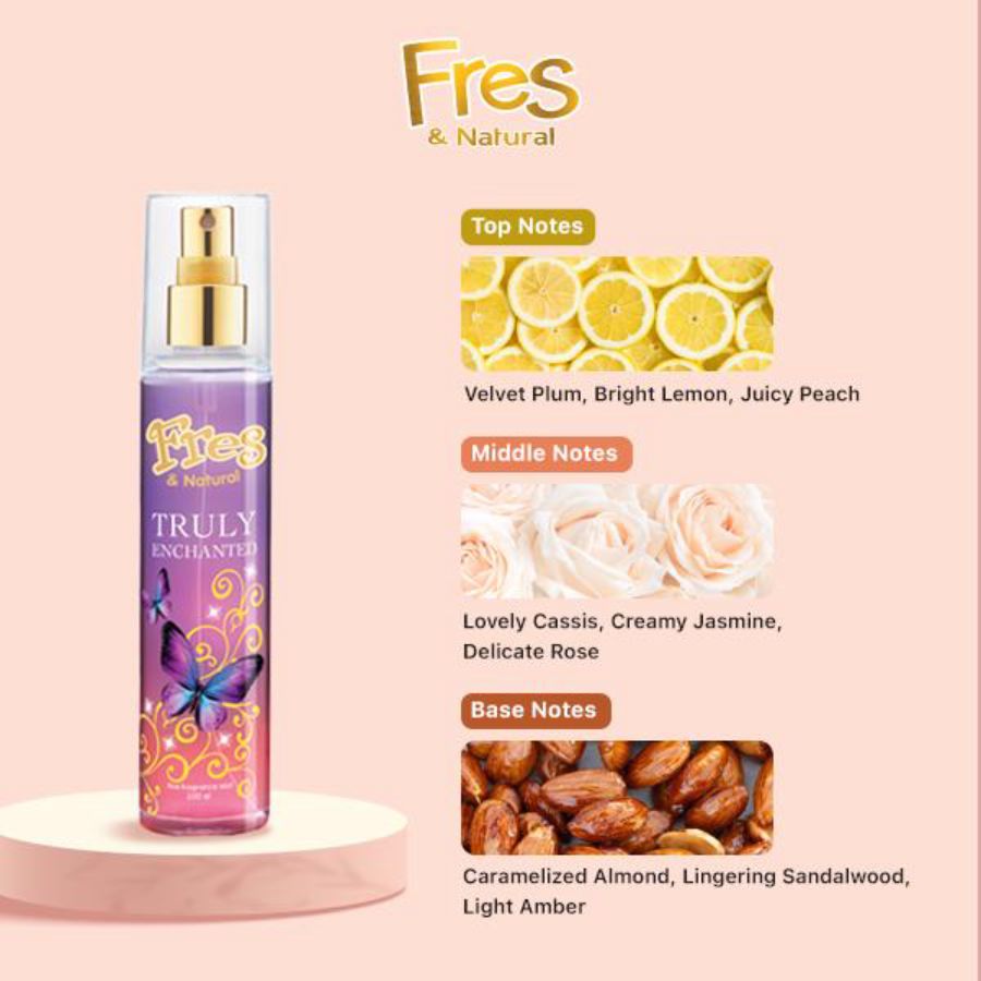 Fres & Natural Truly Enchanted Spray Cologne 100ml