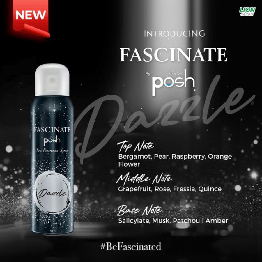 Posh Fascinate Dazzle Perfumed Body Spray 150ml