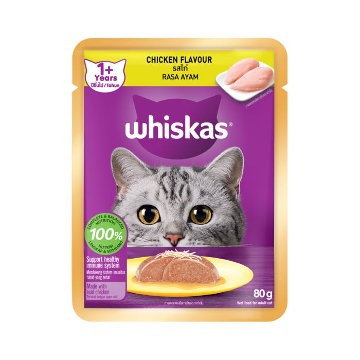 Whiskas Chicken Adult Makanan Kucing Basah